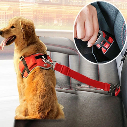 Adjustable Pet Cat Dog Car Seat Belt Pet Seat Vehicle Dog Harness Lead Clip Safety