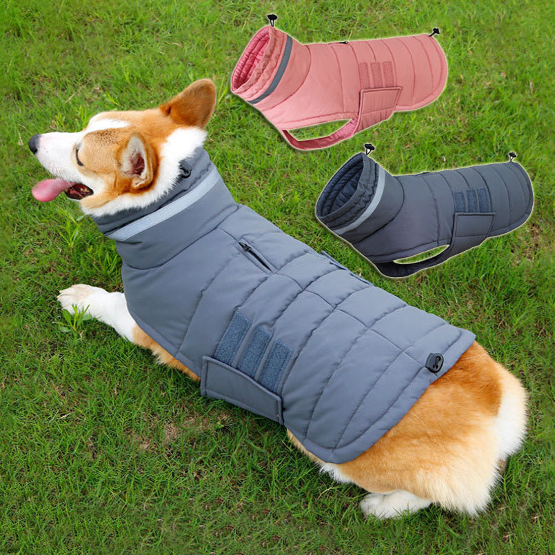 Cozy pet winter wear Elastic fit dog coat  