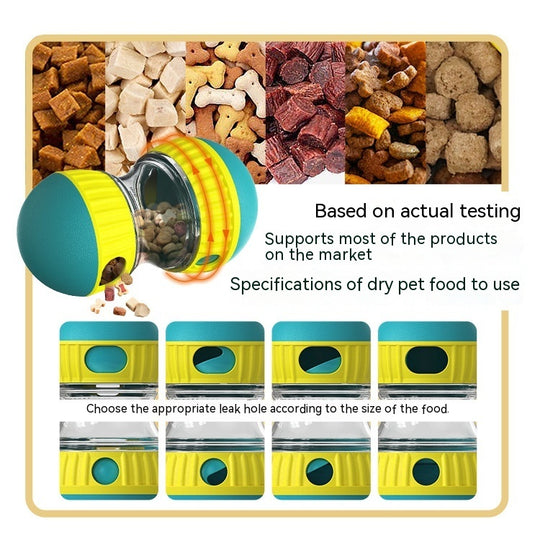 Food Dispensing Dog Toy Tumbler Leaky Food Ball Puzzle Toys Interactive Slowly