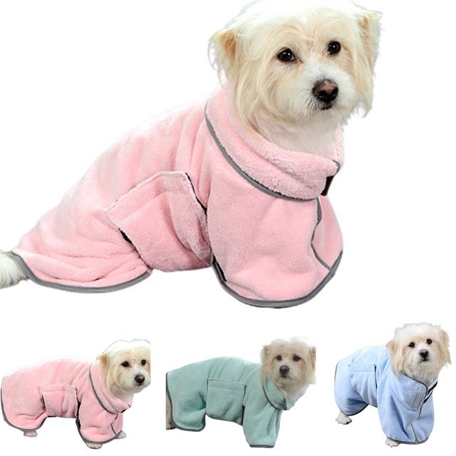 Waterproof pet robe  Machine washable dog robe  