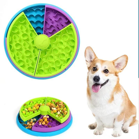 Slow Food Bowl Anti Choking Cat Bowl Dog Basin Puzzle Feeder