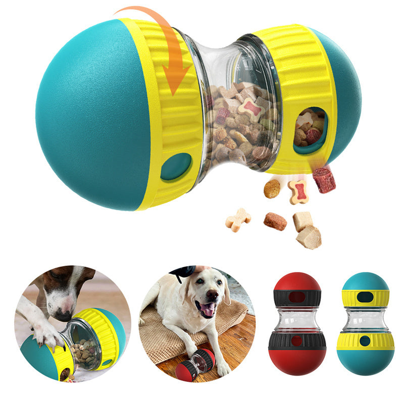 Food Dispensing Dog Toy Tumbler Leaky Food Ball Puzzle Toys Interactive Slowly